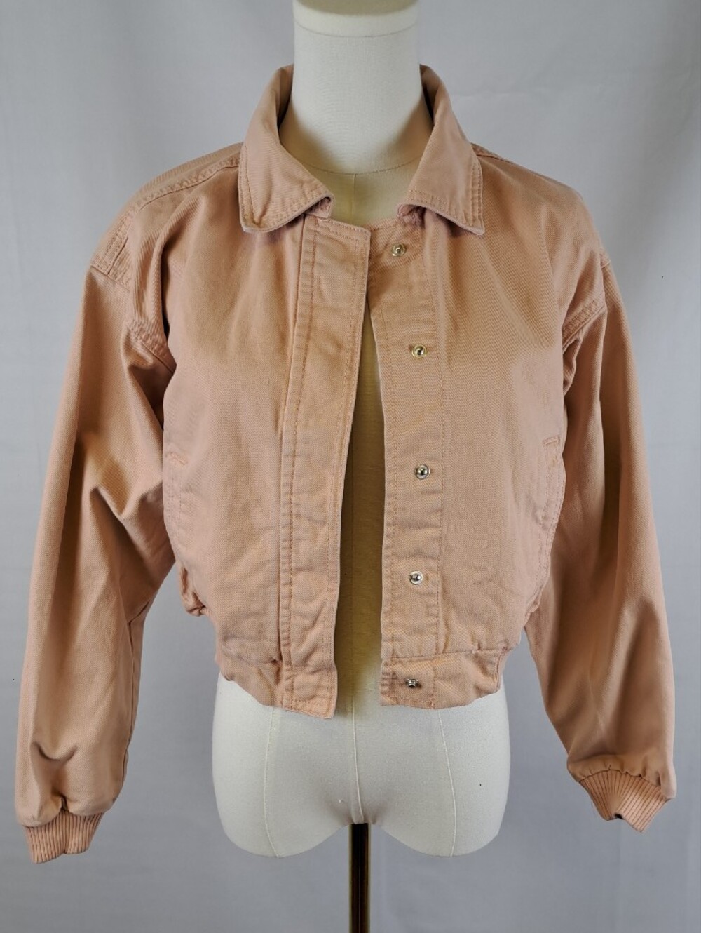 Celebrity Pink Blush Pink Cropped Bomber Jacket Edgy Coquette Soft Girl Casual S